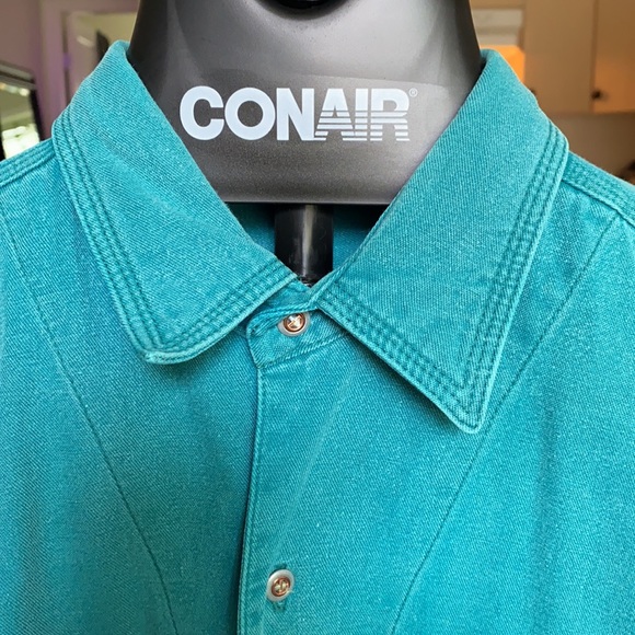 Vintage Bugle Boy Teal Jacket - Picture 5 of 7